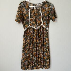 Vertiche sheer green floral dress | Swim Cover Up